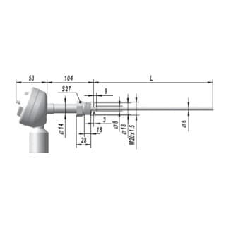 Термопреобразователи сопротивления платиновые ТСП 0604